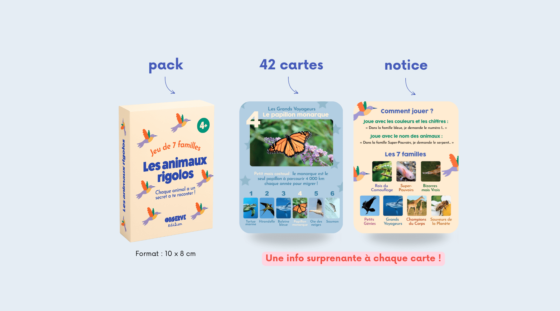 contenu du jeu étui et cartes