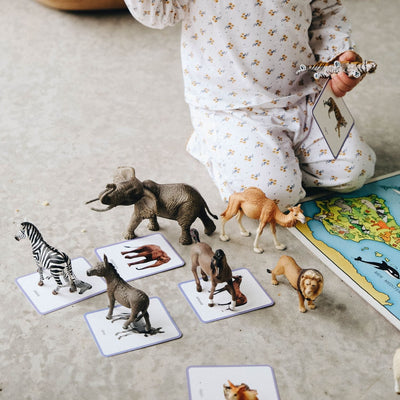 mini mondy des animaux enfant qui joue