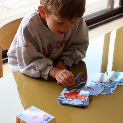 cartes Flash monde marin avec un enfant